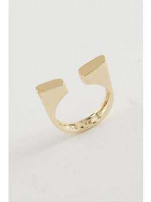 MidasTech Köşeli Metal Yüzük Nemere