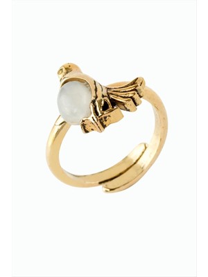 MidasTech Kuş Doğaltaşlı Otantik Yüzük Nemere