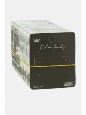 MidasTech Siyah Renkli Küpe Kartı 200 Adet Nemere