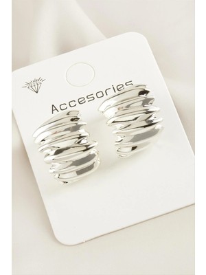 MidasTech Burgulu Yeni Sezon Metal Küpe Nemere