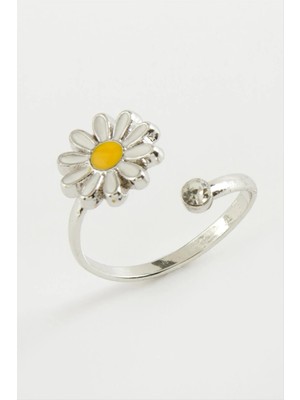 MidasTech Papatya Mineli Taşlı Yüzük Nemere