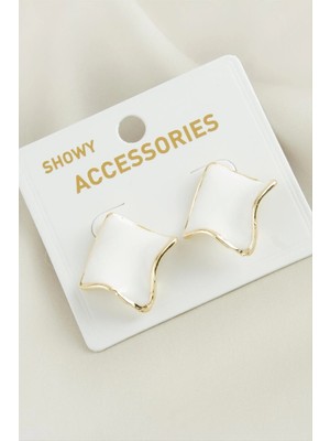 MidasTech Kare Trend Mineli Küpe Nemere