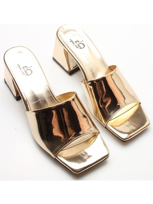 İdil Idil   Altın Rugan Kadın Terlik