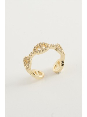 MidasTech Oval Zirkon Taşlı Yüzük Nemere