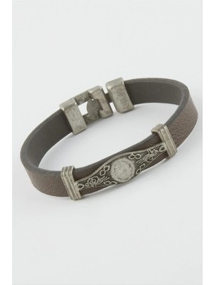 MidasTech Tuğra Suni Deri Bileklik Nemere