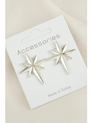 MidasTech Yıldız Yeni Sezon Metal Küpe Nemere