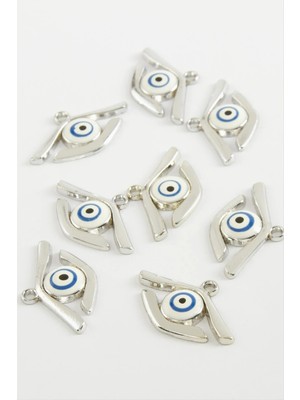 MidasTech Göz Tek Kulplu Mineli Bileklik ve Kolye Ucu Aparatı 1 Adet Nemere