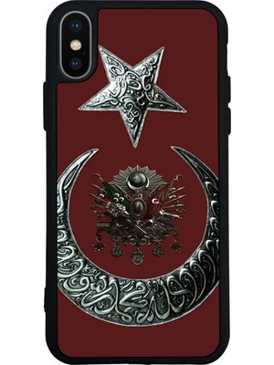 iPhone Xs Max Uyumlu Osmanli Tugrasi Tasarımlı Glossy Premium Kılıf