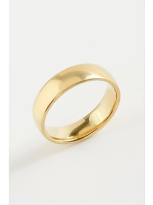 MidasTech Çelik Alyans Yüzük 6 mm Nemere