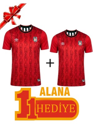 Beşiktaş Orijinal 25/26 Kırmızı Forma 1 Alana 1 Hediye