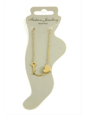 MidasTech Kalp Kilit Lüks Çelik Halhal Nemere