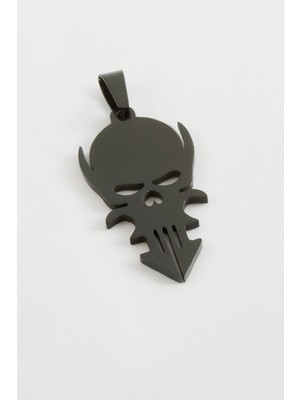 MidasTech Kuru Kafa Çelik Kolye Ucu 3,5 cm Nemere