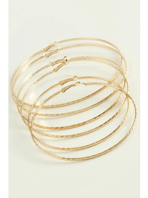 MidasTech Burgulu Metal Halka Küpe 6 Adet Nemere