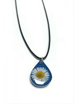 Marsilyan Papatya Damla Epoksi Kolye