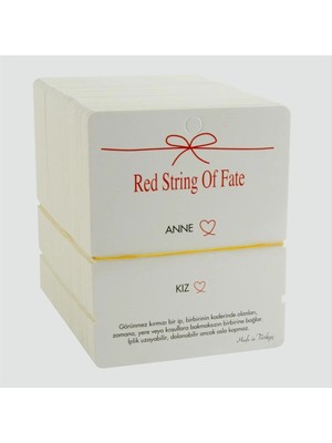 MidasTech 2'li Anne Kız Yazılı Bileklik Kartı 200 Adet Nemere