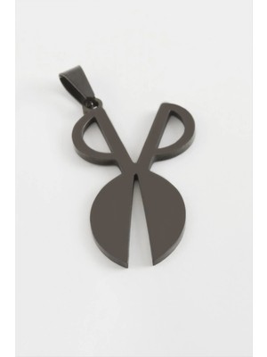 MidasTech Makas Çelik Kolye Ucu 4 cm Nemere