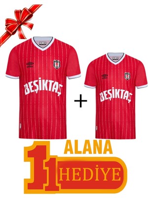 Beşiktaş Orijinal 24/25 Kırmızı Forma  1 Alana 1 Hediye