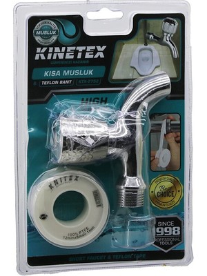 Kısa Musluk  ve Teflon Bant (4887) Midastech