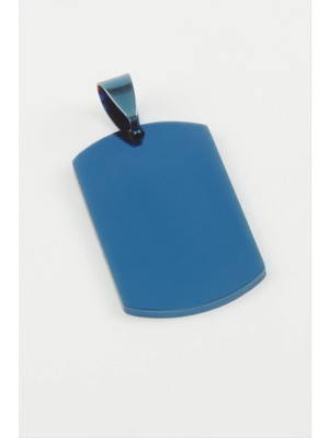 MidasTech Künye Isim Yazılabilir Çelik Kolye Ucu 2,2*3,8 cm Nemere