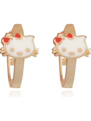 Berk Mücevherat 14 Ayar Altın Hello Kitty Figürlü Çocuk Küpe