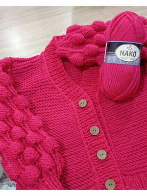 Aesco 1 Adet Sport Wool Atkı Bere Ceket Yelek Örgü Ipi Yünü No: 2807 Bonsai Çiçeği