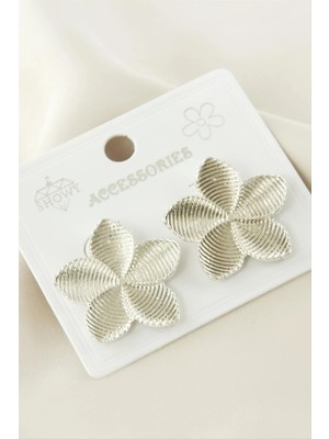 MidasTech Çiçek Metal Küpe Nemere