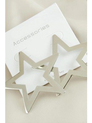 MidasTech Yıldız Yeni Sezon Metal Küpe Nemere