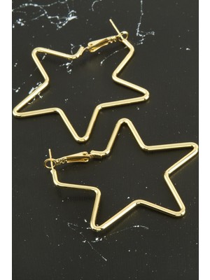 MidasTech Yıldız Yeni Sezon Metal Küpe Nemere