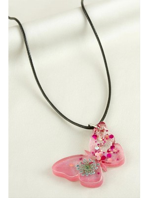 MidasTech Sultan Otu Kelebek Epoksi Kolye Nemere