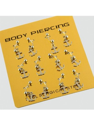 MidasTech Çapa Çelik Piercing 1 Adet Nemere