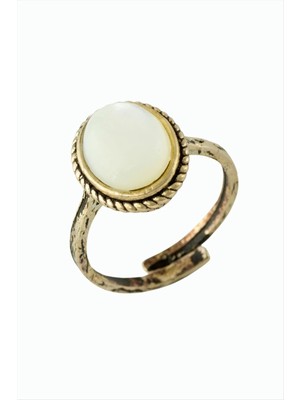 MidasTech Oval Doğaltaşlı Otantik Yüzük Nemere