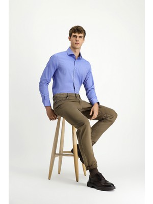 Kiğılı 6 Drop Regular Fit Standart Kesim Likralı Kanvas / Chino Pantolon