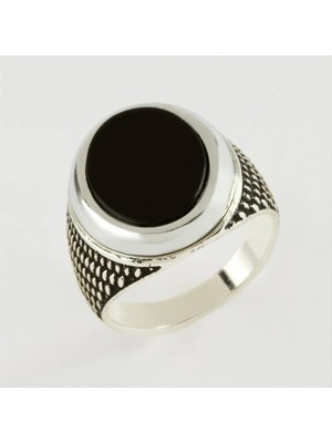 MidasTech Yuvarlak Metal Erkek Yüzük Nemere