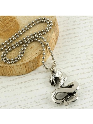 MidasTech Yılan Metal Kolye Nemere