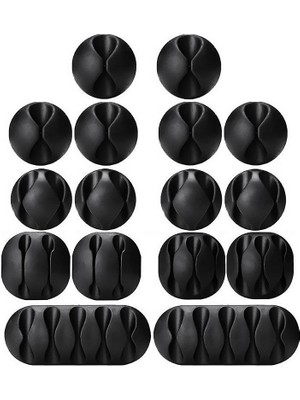 Store Mania Ieg™ Yapışkanlı Kablo Sabitleyici Düzenleyici 16 Lı Paket