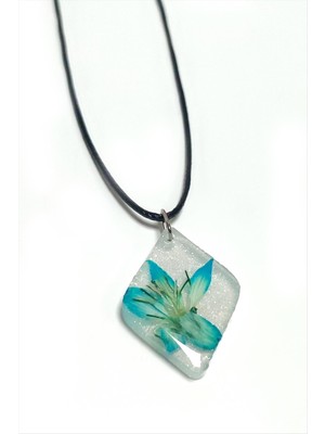 MidasTech Tesbih Çiçeği Baklava Dilimli Epoksi Kolye Nemere