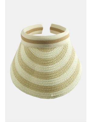 MidasTech Kasketli Hasır Plaj Şapkası Nemere