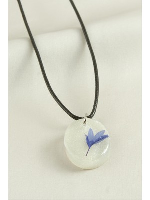 MidasTech Peygamber Çiçeği Oval Epoksi Kolye Nemere