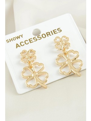 MidasTech Yonca Metal Küpe Nemere