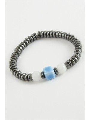 MidasTech Cam & Hematit Doğaltaş Bileklik Nemere