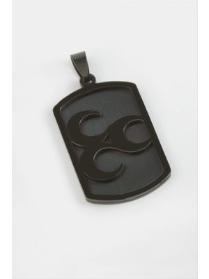 MidasTech Hilal Çelik Kolye Ucu 4 cm Nemere