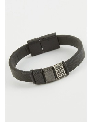 MidasTech Noktalı Kaliteli Mıknatıslı Suni Deri Bileklik Nemere