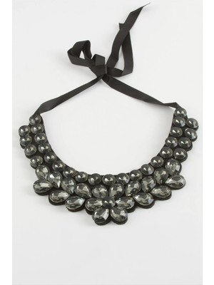 MidasTech Papatya Taşlı Yaka Kolye Nemere