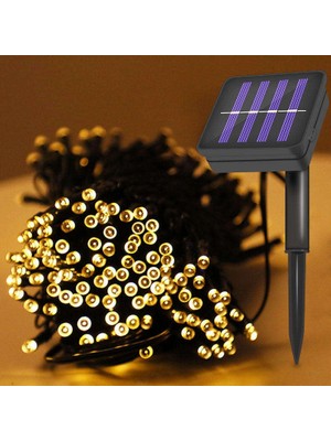 Gaman 22 Metre Güneş Enerjili Led-Bahçe,balkon ve Dekorasyon Için Su Geçirmez Solar LED Işık Zinciri 8 Mod