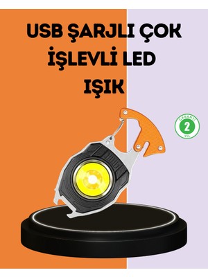 LED Işıklı Acil Durum Düdüklü Anahtarlık Fener - Lisinya
