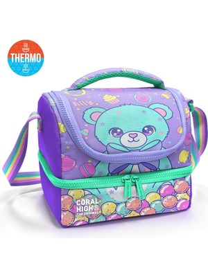 Coral High Kids Milka Şeker Ayıcık Desenli Thermo Iki Katlı Beslenme Çantası 37202