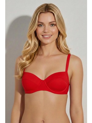 Ayyıldız 63565 Kırmızı Balkonet Bikini Üstü