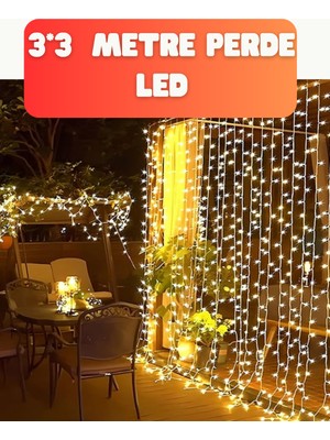 300 LED Perde Işık – Sıcak Beyaz Dekoratif Aydınlatma - Lisinya