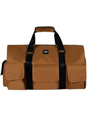 Mugo Multi-Pocket Spor Çantası Kahverengi Tekstil Materyal ile Şık ve Ergonomik Tasarım