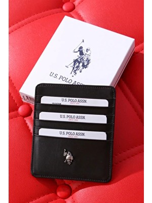 U.s. Polo Assn. 9608-09-10 Hakiki Deri Cüzdan Kartlık Kahverengi